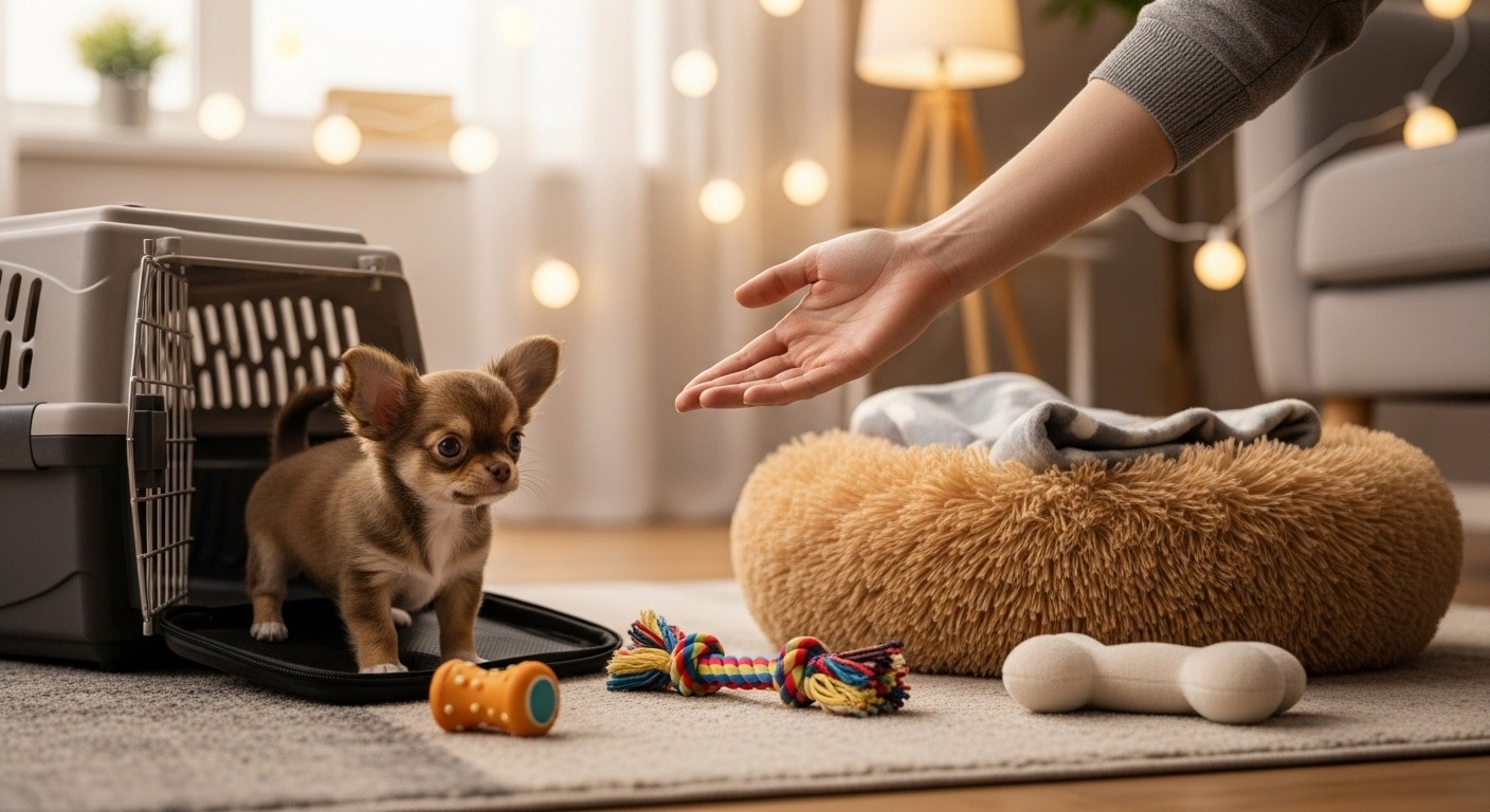 Arrivo del Cucciolo di Chihuahua a Casa: Guida Essenziale per un Inizio Senza Stress